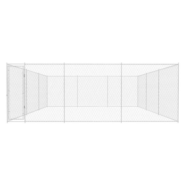 vidaXL Outdoor-Hundezwinger Verzinkter Stahl 570x570x185 cm
