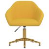 vidaXL Esszimmerstuhl Drehbar Gelb Samt