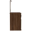 vidaXL Schminktisch mit LEDs Braun Eiche 90x50x132,5 cm Holzwerkstoff