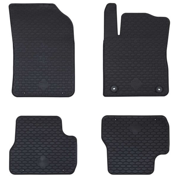 vidaXL Autofu&szlig;matte 4 pcs Schwarz geeignet f&uuml;r C3 2017-2024 Gummi