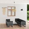 vidaXL 8-tlg. Garten-Lounge-Set mit Kissen Kiefer Massivholz