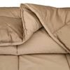 vidaXL Winterbettdecke Gold 220 x 140 cm Satin und Mikrofaser