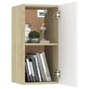 vidaXL TV-Schrank Weiß Sonoma-Eiche 30,5x30x60 cm Holzwerkstoff