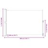 vidaXL Seitenmarkise Ausziehbar 200x300 cm Creme