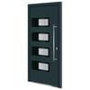 vidaXL Haust&uuml;r Anthrazit 100x210 cm Aluminium und PVC