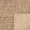 vidaXL Teppich ZIZUR Beige 240x240 cm Jute-Optik Indoor und Outdoor