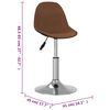 vidaXL Barhocker Braun Stoff