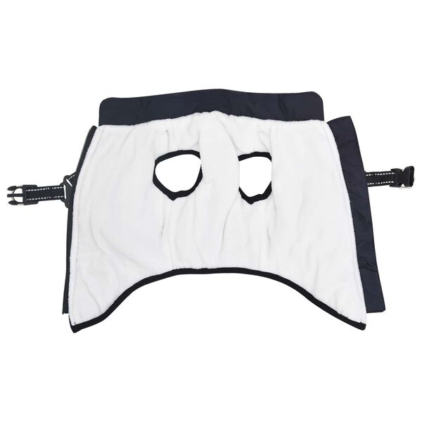 vidaXL Hundemantel mit Geschirr Marineblau L28 Fleece und Polyester