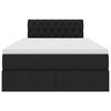vidaXL Aufbewahrungsbett mit Matratze Schwarz 120 x 200 cm