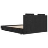 vidaXL Bettgestell mit Kopfteil Schwarz Eichen-Optik 160 x 200 cm
