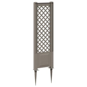 vidaXL Trellis mit Spike Grau 43 x 6 x 165 cm PP