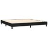 vidaXL Boxspringbett mit Matratze & LED Schwarz 200x200 cm Stoff