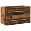 vidaXL Waschbeckenunterschrank Altholz-Optik 80x38,5x48 cm