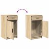 vidaXL Schminktisch mit Tür 2 pcs Braun 50 x 41 x 135 cm Holzwerkstoff