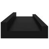 vidaXL Wandregale 4 Stk. Schwarz 40x9x3 cm