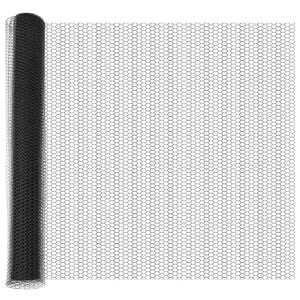 vidaXL Hexagonzaun Grau 1,4 x 100 m PVC