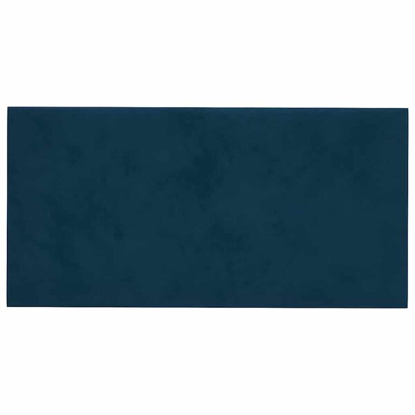 vidaXL Wandpaneele 12 Stk. Blau 30x15 cm Samt 0,54 m²