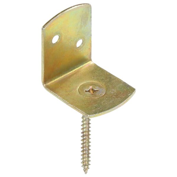 vidaXL Flechtzaunhalter 48 Stk. L-Form Verzinktes Metall