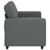vidaXL 2-Sitzer-Sofa Dunkelgrau 160x77x82 cm Stoff