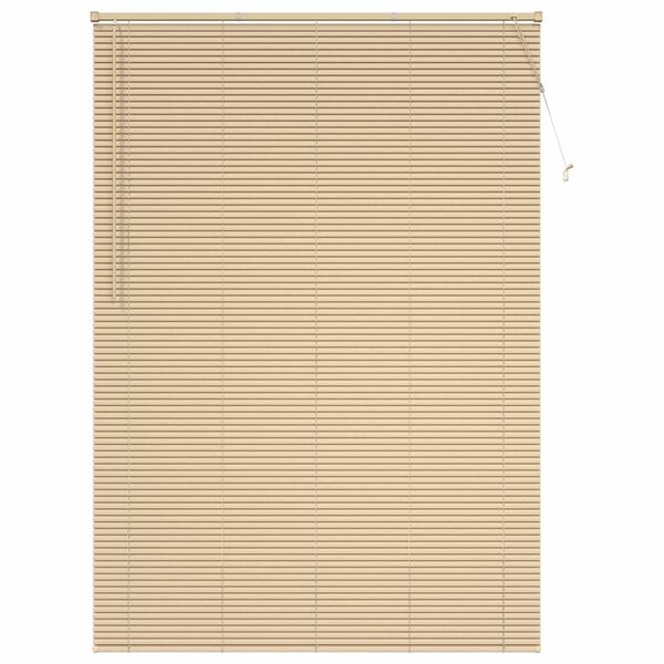 vidaXL Venetianer Jalousie Hellbraun mit Muster 213 x 130 cm PVC