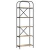 vidaXL B&uuml;cherregal 5 Ebenen 60 x 30 x 183 cm Holzwerkstoff