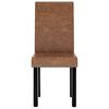 vidaXL Esszimmerst&uuml;hle 6 Stk. Braun Stoff