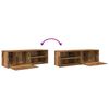 vidaXL TV-Schrank Altholz-Optik 120x34x37 cm Holzwerkstoff