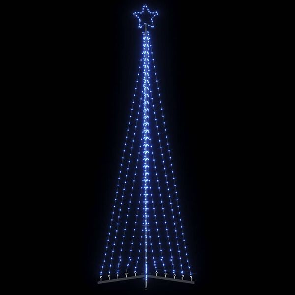 vidaXL LED Weihnachtsbaum 495 LEDs Blau 300,5 cm