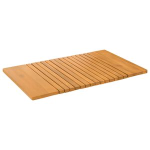 vidaXL Badematte Uni Braun 59 x 40 cm Holz