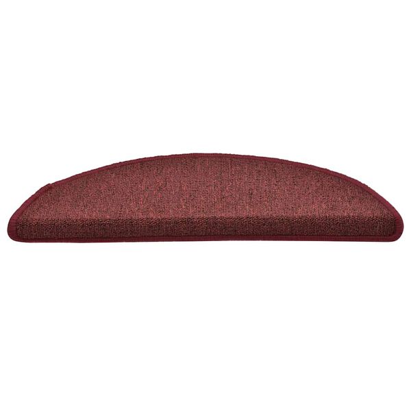 vidaXL Stufenmatten 30 Stk. 56x17x3 cm Bordeaux Halbrund