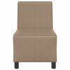 vidaXL | Modulares Armfreies Sofa | Cappuccino 55 x 74 x 82 cm Kunstleder