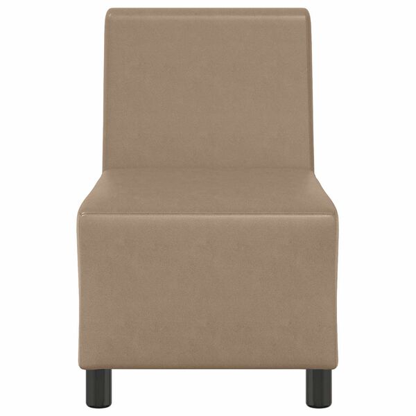 vidaXL | Modulares Armfreies Sofa | Cappuccino 55 x 74 x 82 cm Kunstleder