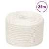 vidaXL Arbeitsseil Wei&szlig; 14 mm 25 m Polypropylen