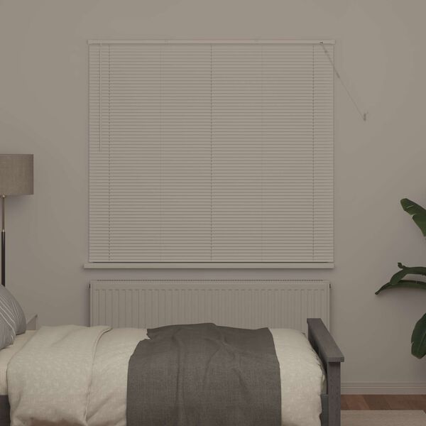 vidaXL Venetianer Jalousie Verstellbar Wei&szlig; 150 x 130 cm PVC