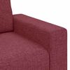 vidaXL 2-Sitzer-Sofa Weinrot 160x77x82 cm Stoff