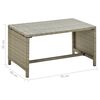 vidaXL 4-tlg. Garten-Lounge-Set mit Auflagen Beige Poly Rattan