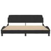 vidaXL Bettgestell "Dover" Schwarz 180x200 cm Samt