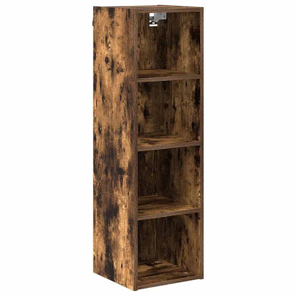 vidaXL H&auml;ngeschrank Ger&auml;ucherte Eiche 30 x 29,5 x 100 cm Holzwerkstoff
