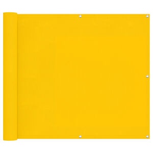 vidaXL Balkonsichtschutz Gelb 100 x 600 cm Oxford-Stoff