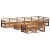 vidaXL Outdoor-Sofagarnitur 9 pcs Natur