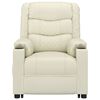 vidaXL Massagesessel mit Aufstehhilfe Creme Kunstleder