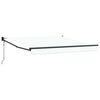 vidaXL Einziehbare Markise Wei&szlig; 350 x 250 cm Polyester und Aluminium
