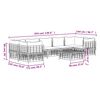 vidaXL 8-tlg. Garten-Lounge-Set mit Kissen Anthrazit Poly Rattan