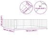 vidaXL Outdoor-Hundezwinger Verzinkter Stahl 760x760x185 cm