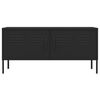 vidaXL TV-Schrank Schwarz 105x35x50 cm Stahl