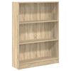 vidaXL B&uuml;cherregal Sonoma-Eiche 80x24x109 cm Holzwerkstoff