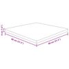 vidaXL Tischplatte Quadratisch Hellbraun 80x80x4cm Behandelte Eiche