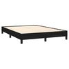 vidaXL Boxspringbett mit Matratze Schwarz 140x200 cm Stoff
