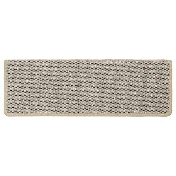 vidaXL Treppenmatten Selbstklebend Sisal-Look 15 Stk 65x21x4 Grün