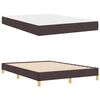 vidaXL Boxspringbett mit Matratze Dunkelbraun 140 x 190 cm Stoff